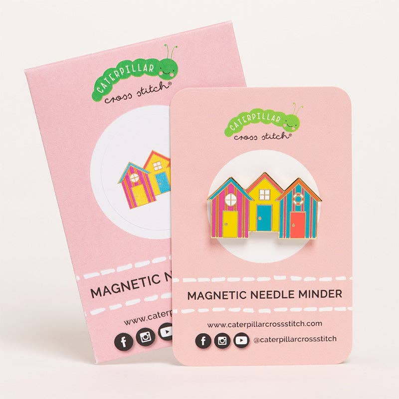 Beach Huts Magnetic Needle Minder