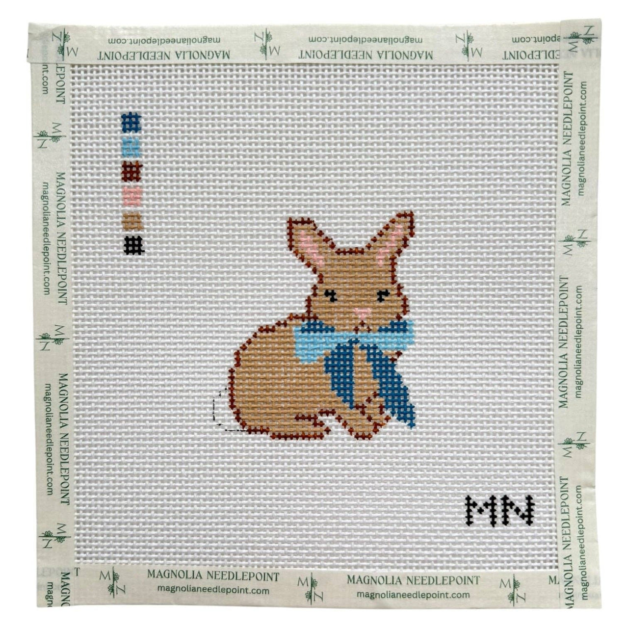 Blue Bow Bunny