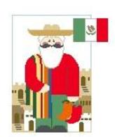 CX207 Mexican Serape Santa/SG - TS