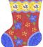 LR 377 BLUE DOT/FLOWER MINI SOCK - TS