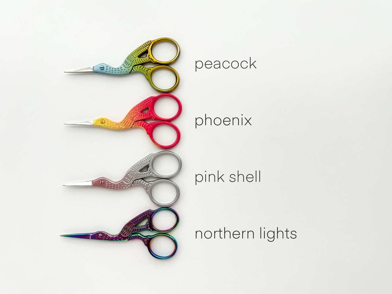 Embroidery stork scissors