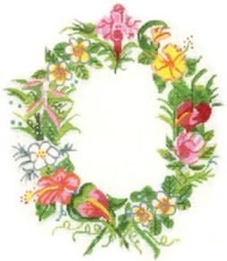 ©SWB 144 HAWAIIAN FLORAL FRAME - TS