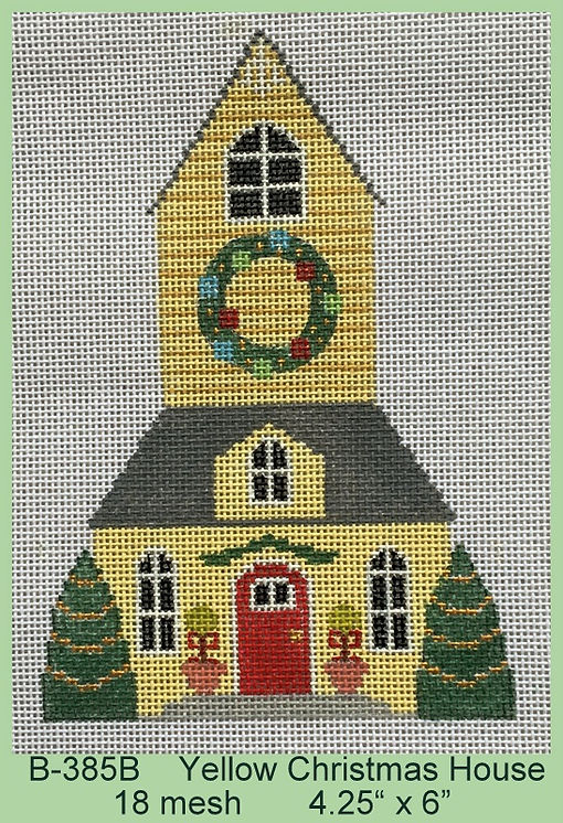 B-385B Yellow Christmas House - TS
