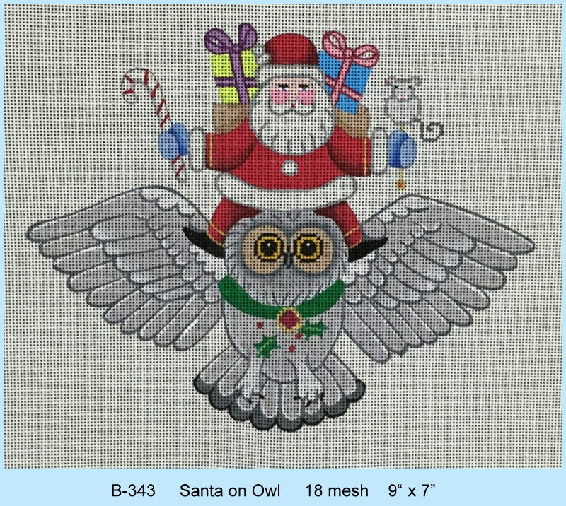 B-343 Santa on Owl - TS