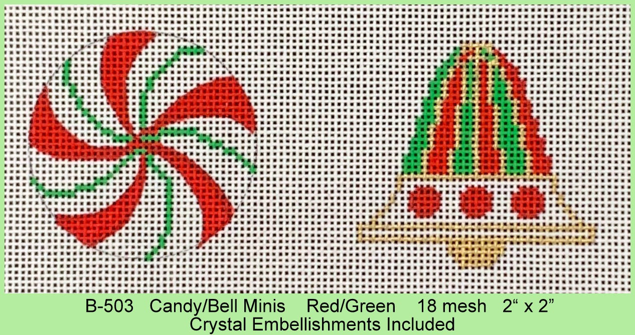 B-503 Candy/Bell Mini in Red/Green - TS