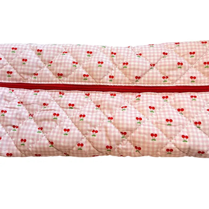 Cherry Gingham Roll-It-Up Bag