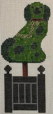 RD070-37 Staffordshire Dog Right Topiary - MKT3