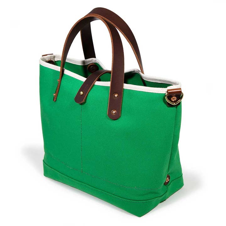 Canvas All Day Mini Tote - Kelly Green