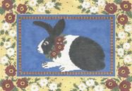 LR 395 FLORAL FRAMED BUNNY - TS