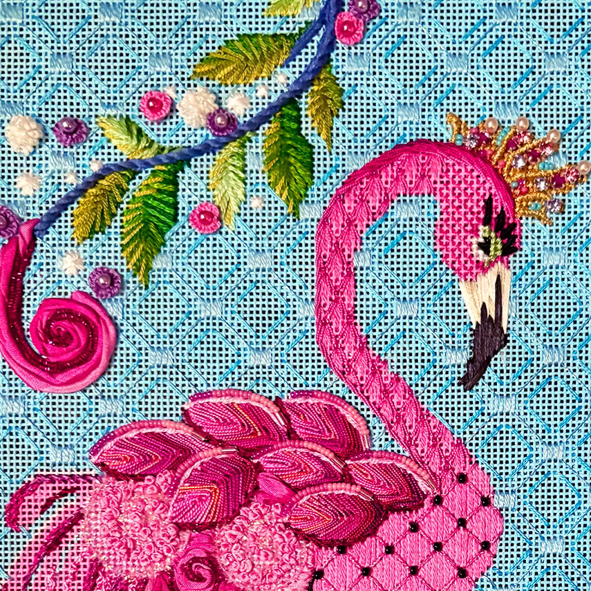 Fabulous Fanny Flamingo Class Kit DEPOSIT | Pairs with Kelly Clark Zoom Class