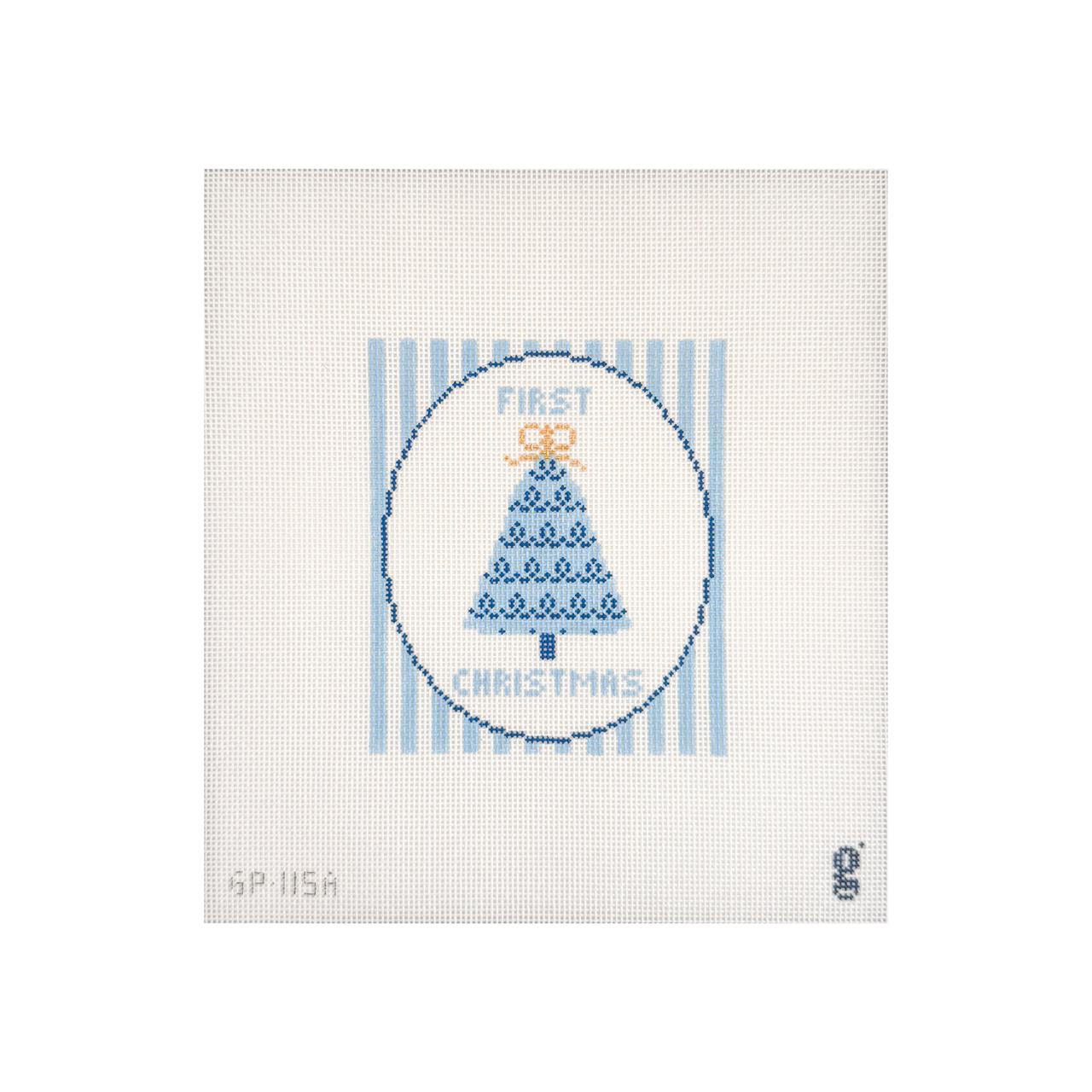 GP115a First Christmas Canvas - Blue - MKT