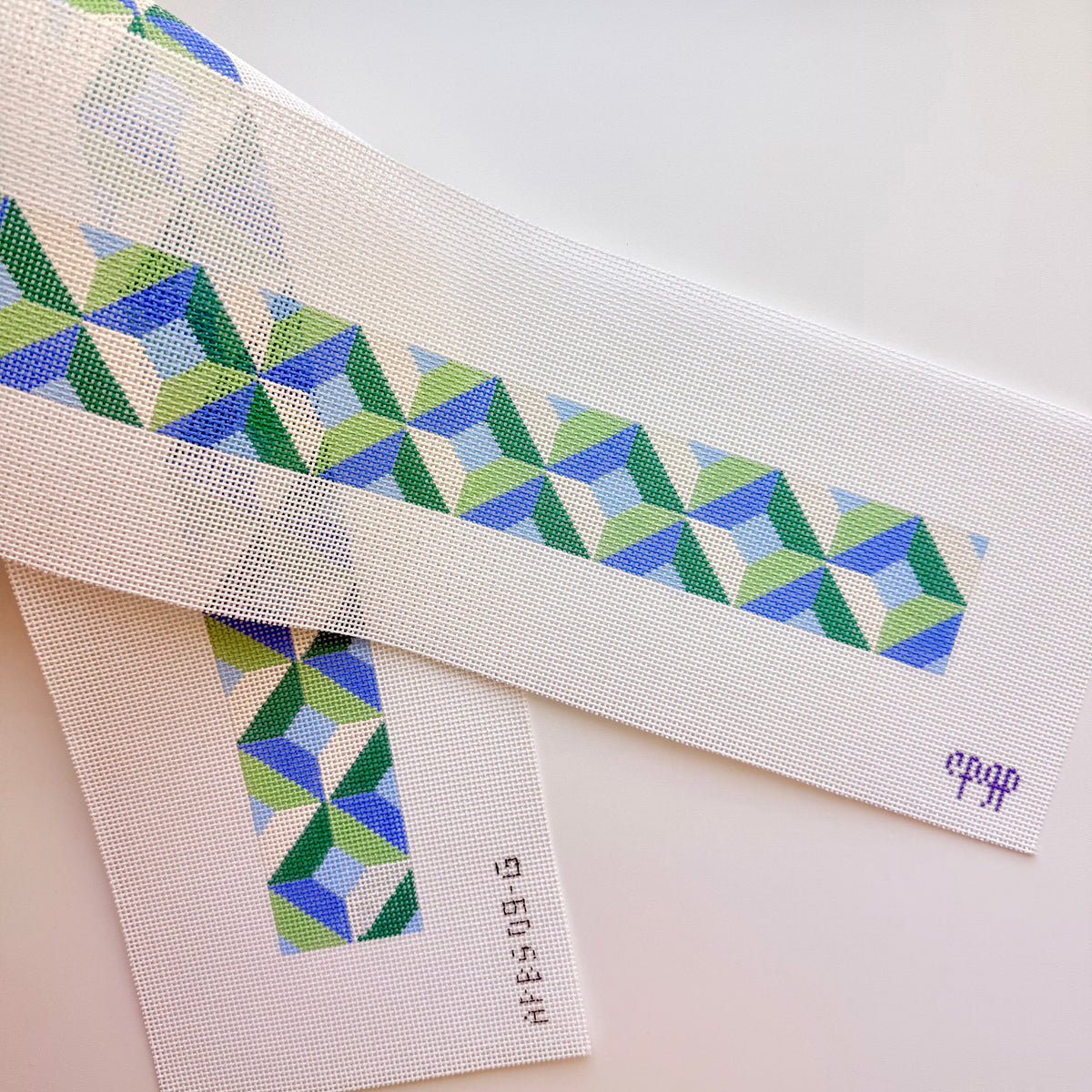 APBS09-G Color Block Bag Strap - Green/Blue - 13M 39 x 2.2" - MKT