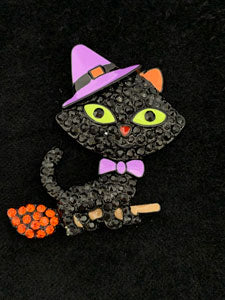 Witchy Cat Big Buddy Needleminder Magnet