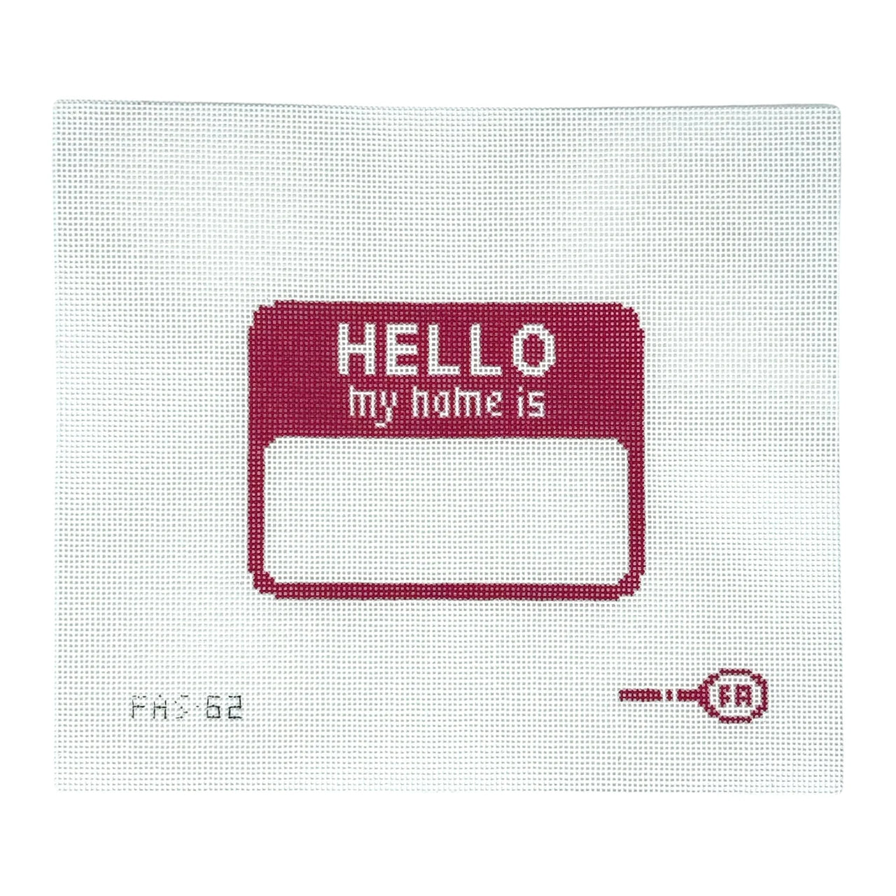 Hello My Name Is - Pink blank name tag