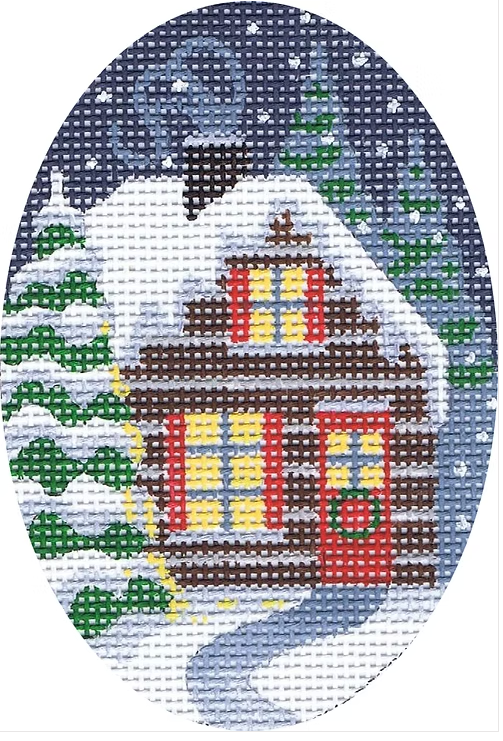Christmas Cottage Ornament TTOR168-13 - MKT4