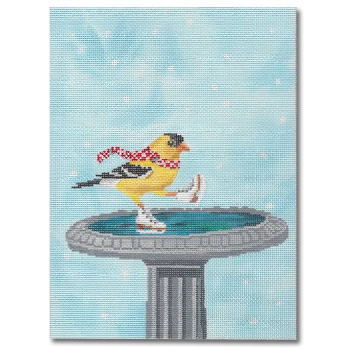SC-PL 81 Ice Skating Birdbath - MKT3