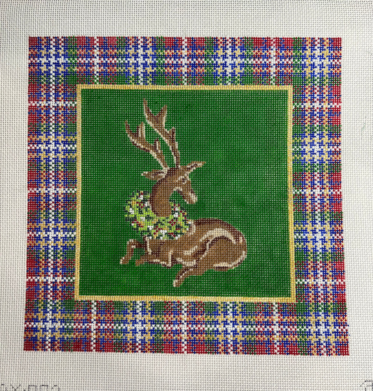 TRAY-002 Deer with Wreath