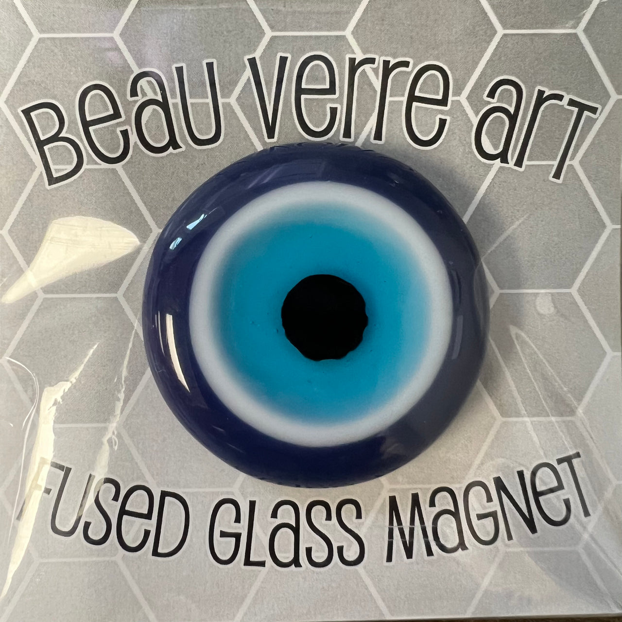 Evil Eye Fused Glass Needleminder