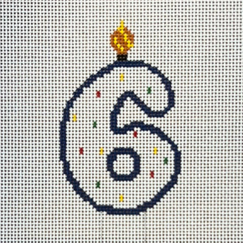 TGS08 Candle Numbers ~ Large #6 - TS