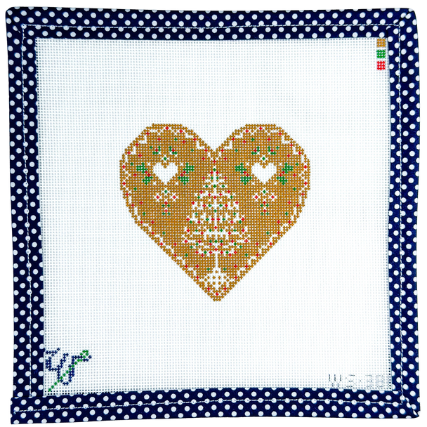 WS381 Gingerbread Tree Heart