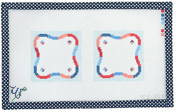 WS353 Nantucket Squiggle Coasters