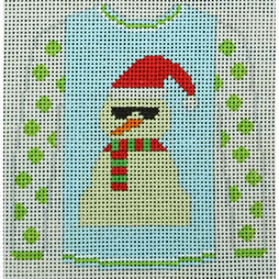 KKO199AL Sandman on Blue with Green Polka Dot Sleeves Sweater