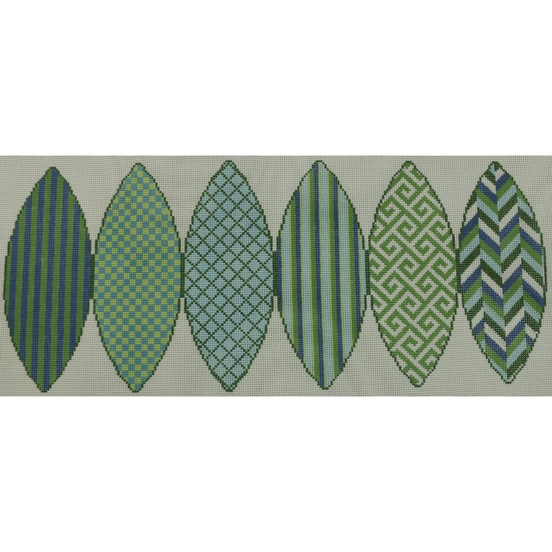 KKPK606-13 (8.25 in pumpkin blues and greens  8.25 x 19.5)