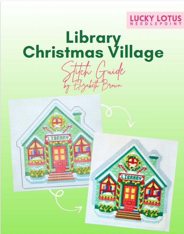 Library Christmas Village Stitch Guide - SE