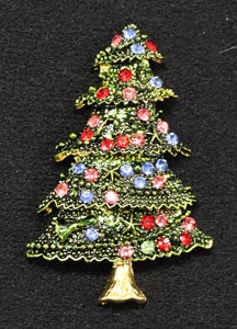 Rhinestone Christmas Tree Big Buddy Needleminder Magnet