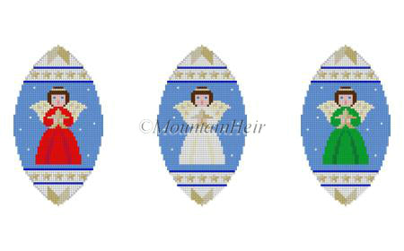 MH5901 Triad 3-D Angels, Ornament