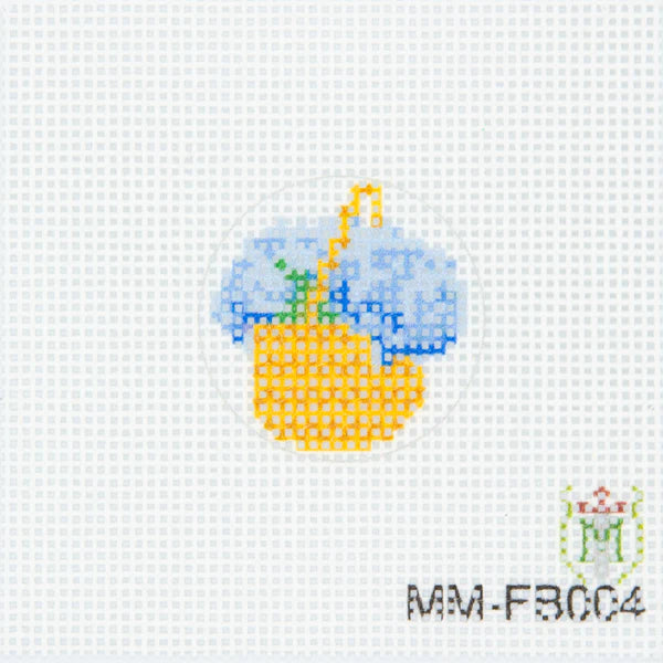 MM-FB004 Nantucket Basket with Hydrangeas