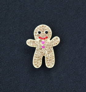 Gingerbread Person with Pink Buttons Big Buddie Needleminder Magnet