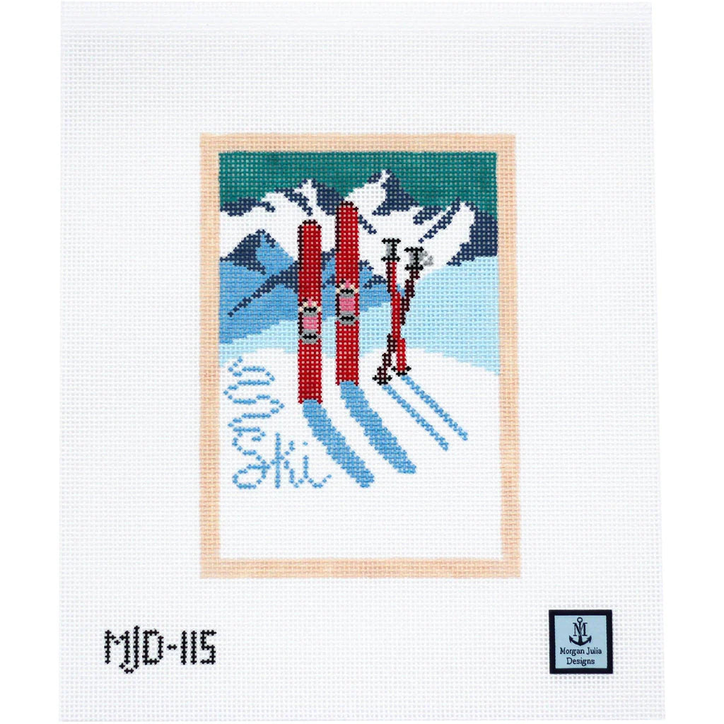 MJD-115 Vintage Ski Postcard