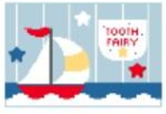 PT173 Sailboat Tooth Fairy Pillow - TS