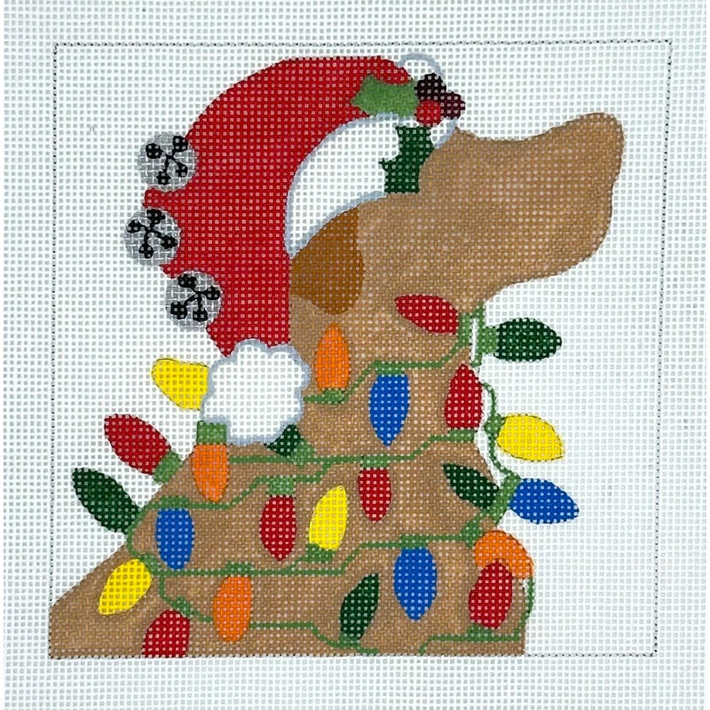 HO2387 ALL Yellow LAB CHRISTMAS
