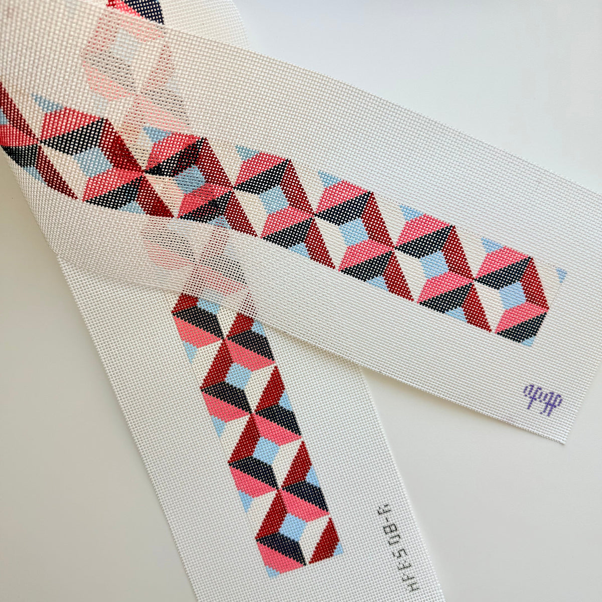 APBS08-R - Color Block Bag Strap Red/Blue - 13M 39 x 2.2" - MKT