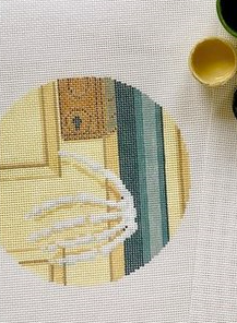 Skeleton Hand by Plum Stitchery Canvas + Stitch Guide by Kelli Unkel