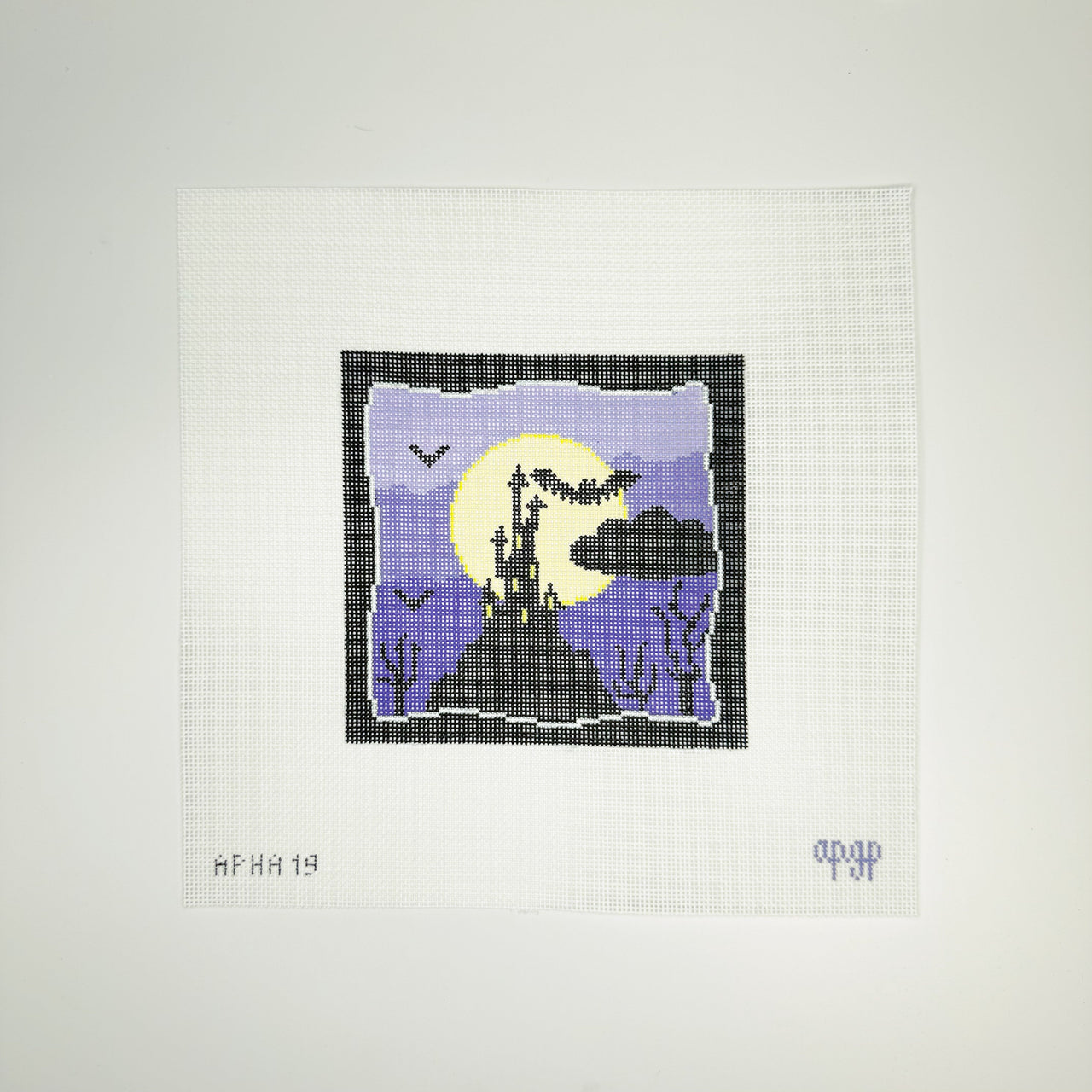 APHA19 - Spooky Scene - Purple with Haunted House