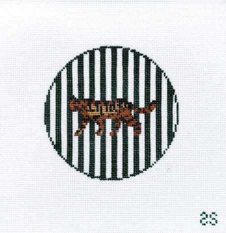 Striped Round Coaster - Cheetah