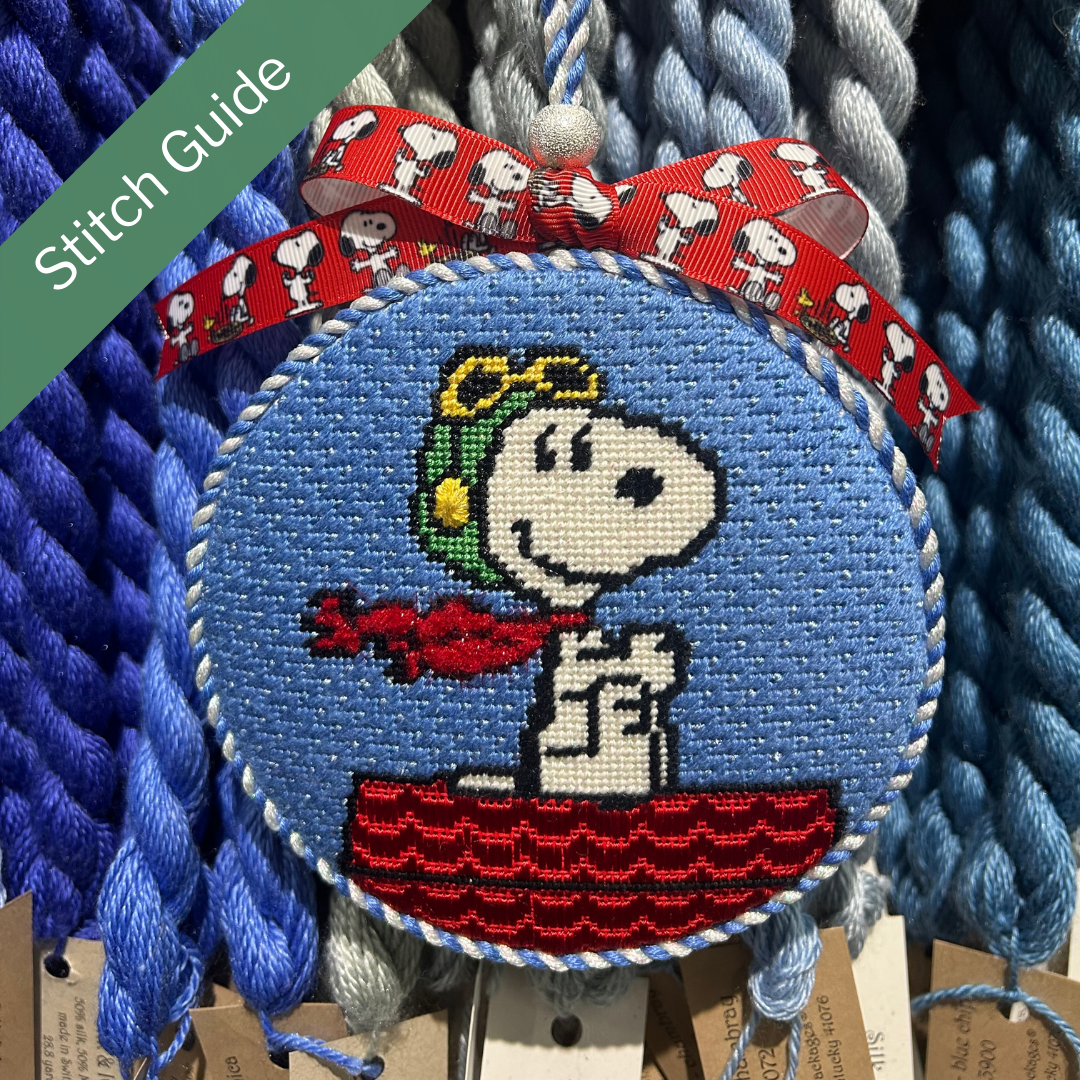 Snoopy Flying Ace Canvas + Stitch Guide by Melissa MacLeod