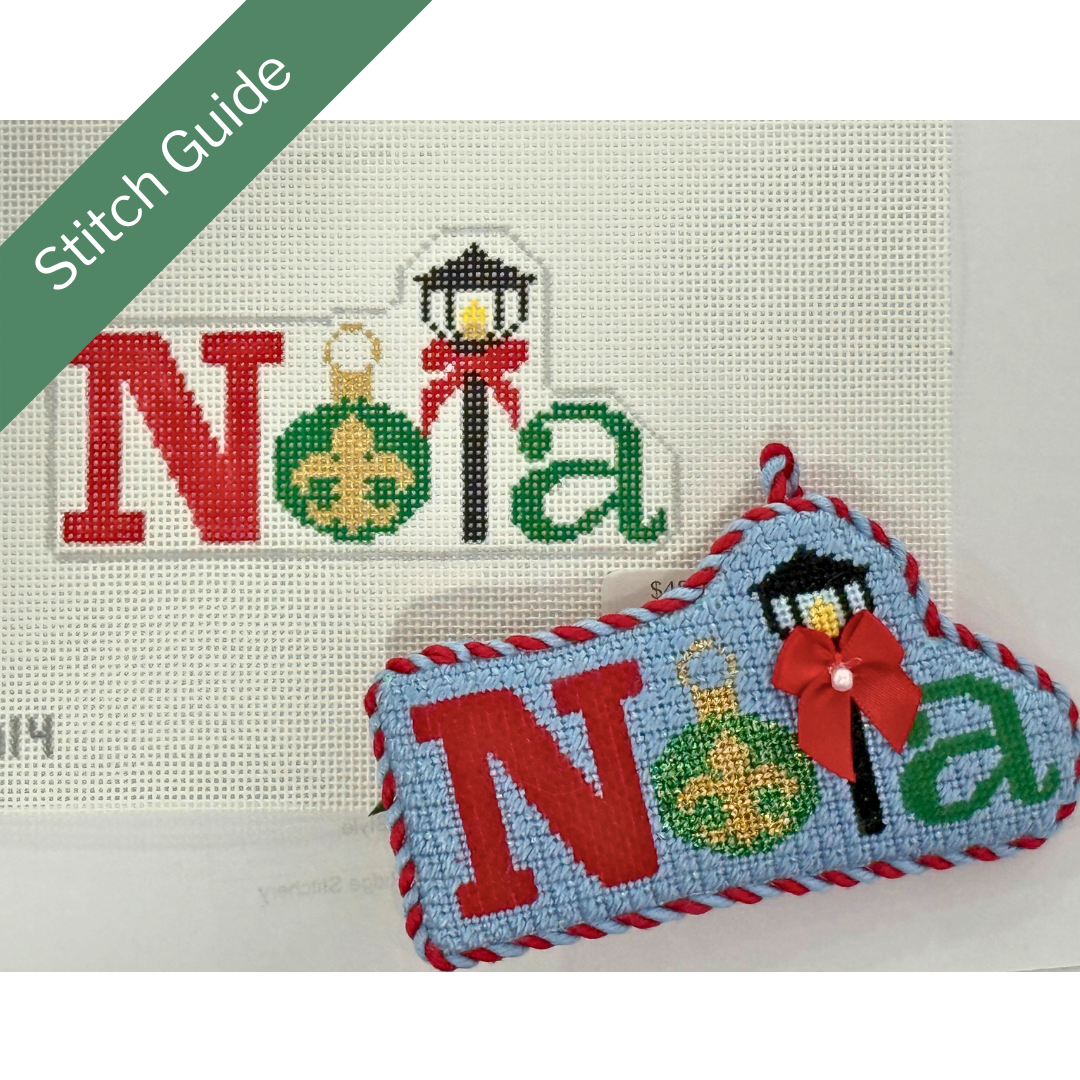 NOLA Christmas Canvas + Stitch Guide by Melissa MacLeod