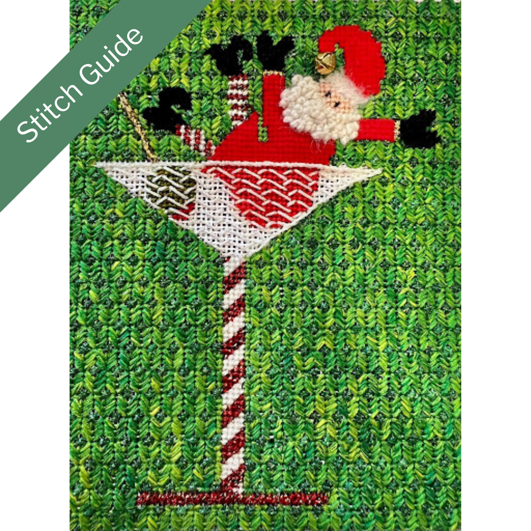 Martini Madness Canvas + Stitch Guide by Kelli Unkel & Liz Wakefield