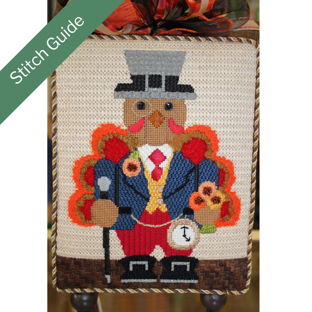 Turkey Nutcracker Canvas + Stitch Guide