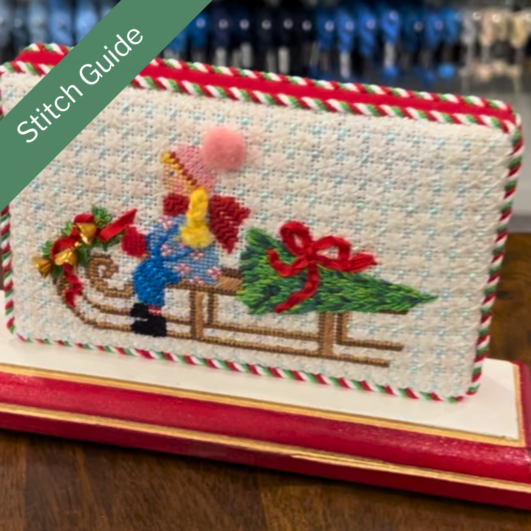 R23 Festive Sled - Girl Canvas + Stitch Guide by Kelli Unkel