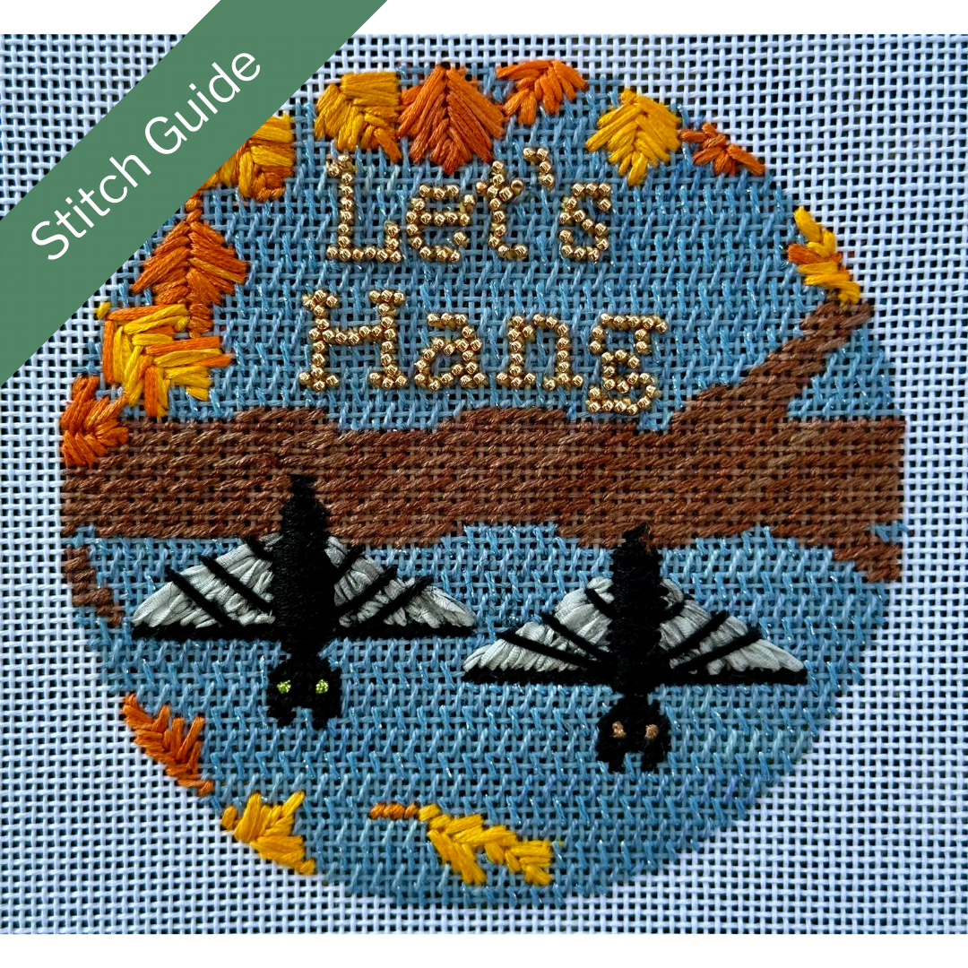 Let's Hang Canvas + Stitch Guides by Liz Wakefield & Kelli Unkel