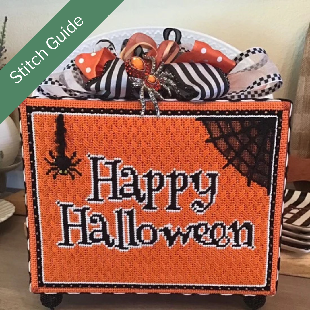 Happy Halloween SRD-75 Canvas + Stitch Guide by Stefanie Chase