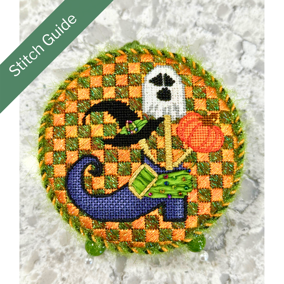 Halloween Icons Spooktacular Full Kit  |  Canvas, Threads, and Stitch Guide