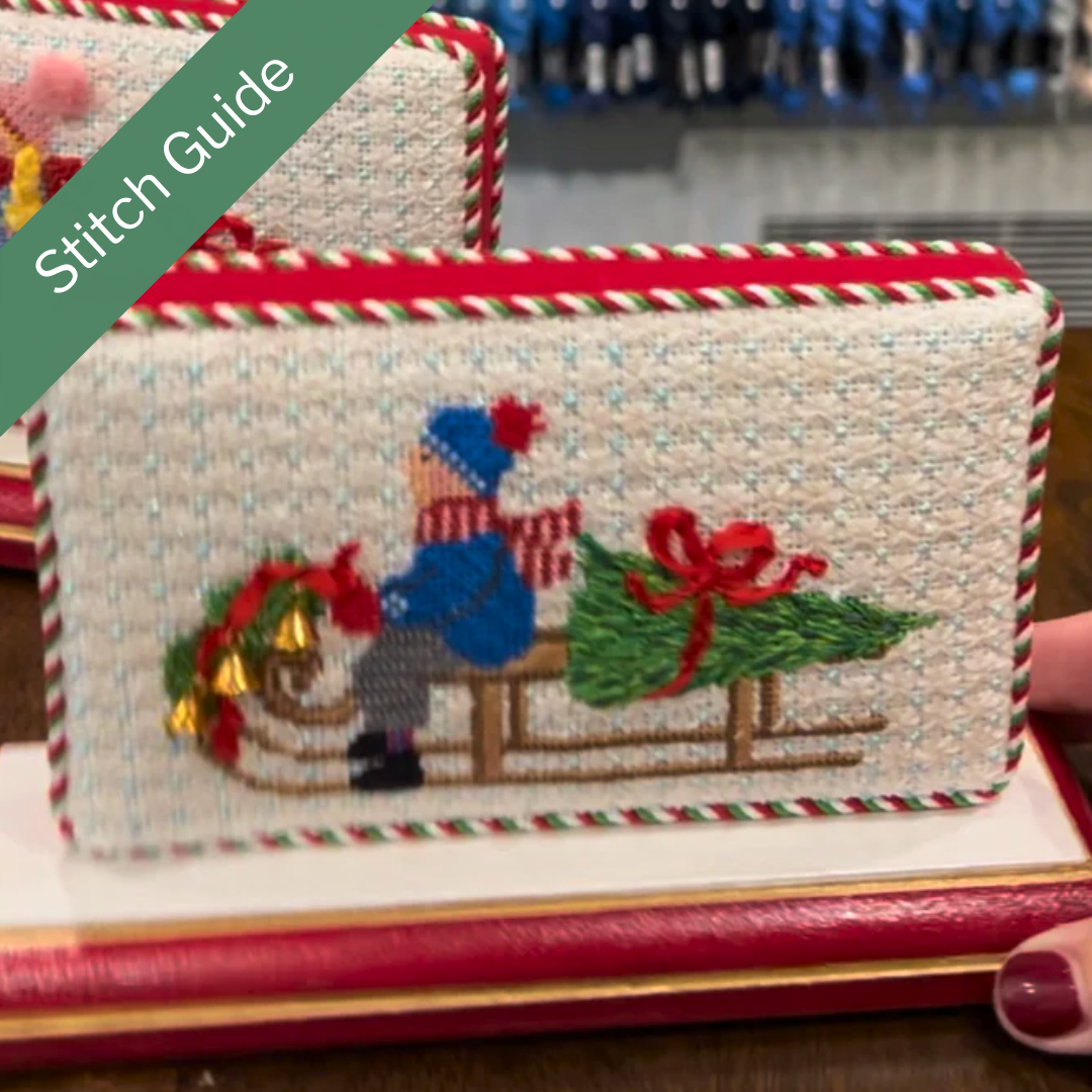 R22 Festive Sled - Boy Canvas + Stitch Guide by Kelli Unkel