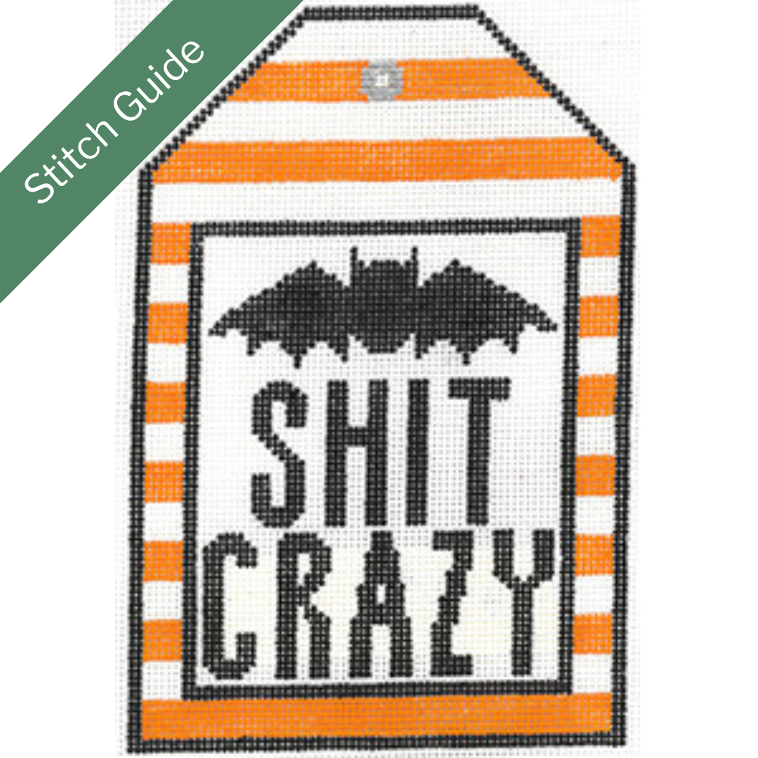H-9f Bat Shit Crazy Canvas + Stitch Guide