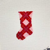 23-321 Micro Pink Argyle Stocking